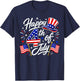 Happy 4th of July Patriotic American Flag USA T-Shirt - T-Shirt | Navy