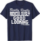 Zoolander Really Really Ridiculously Good Looking Text Quote T-Shirt - T-Shirt | Navy