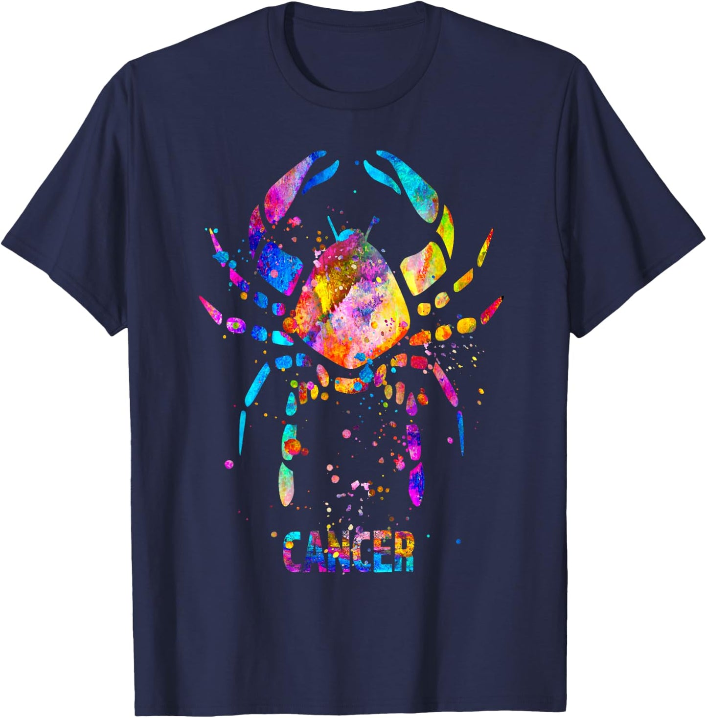 Cancer Zodiac Sign T-Shirt - T-Shirt | Navy