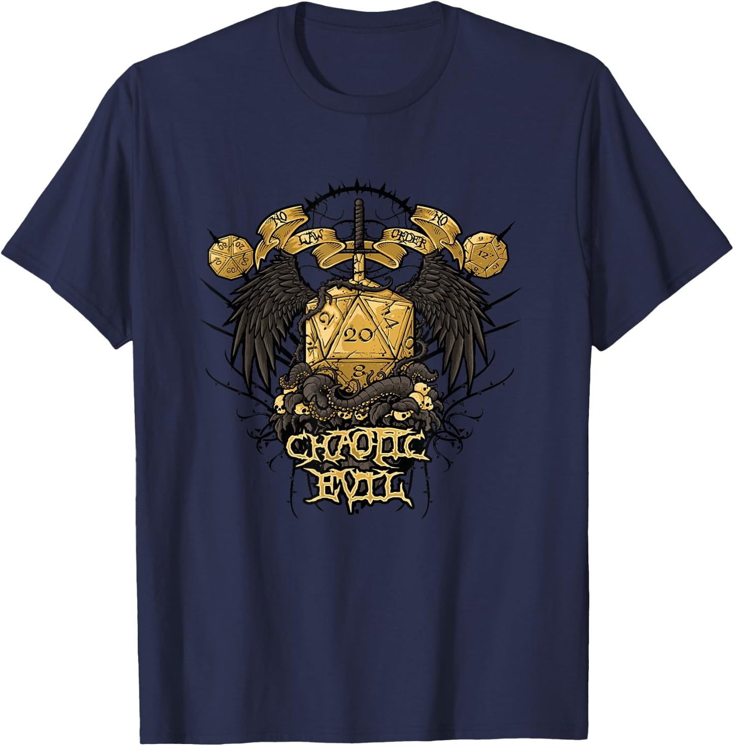 Chaotic Evil T-Shirt - T-Shirt | Navy