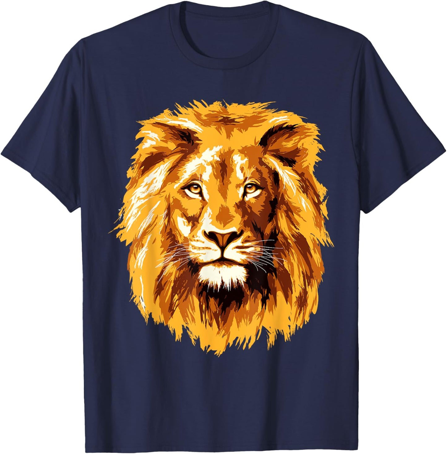 Lion Brown Lion T-Shirt - T-Shirt | Navy