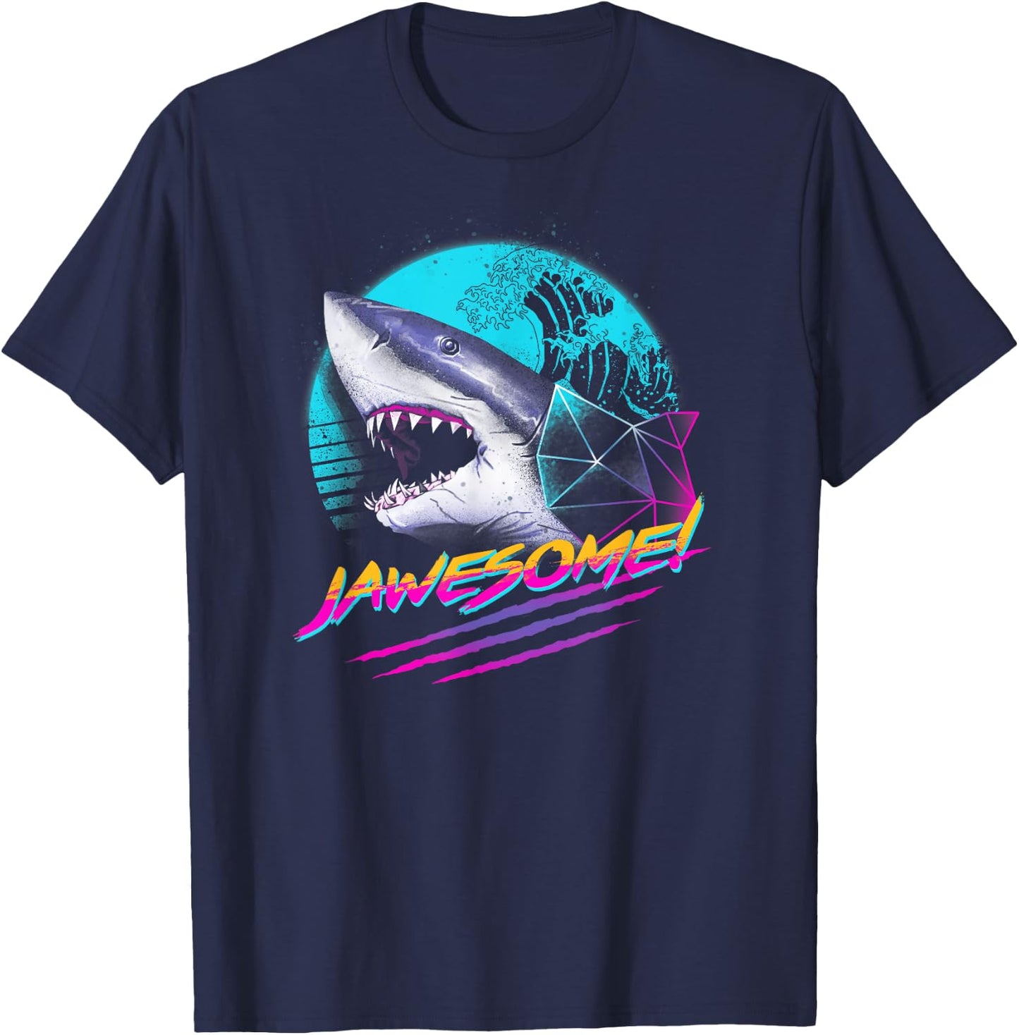 Jawesome Retro T-Shirt - T-Shirt | Navy