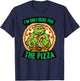 Teenage Mutant Ninja Turtles Here for Pizza T-Shirt - T-Shirt | Navy