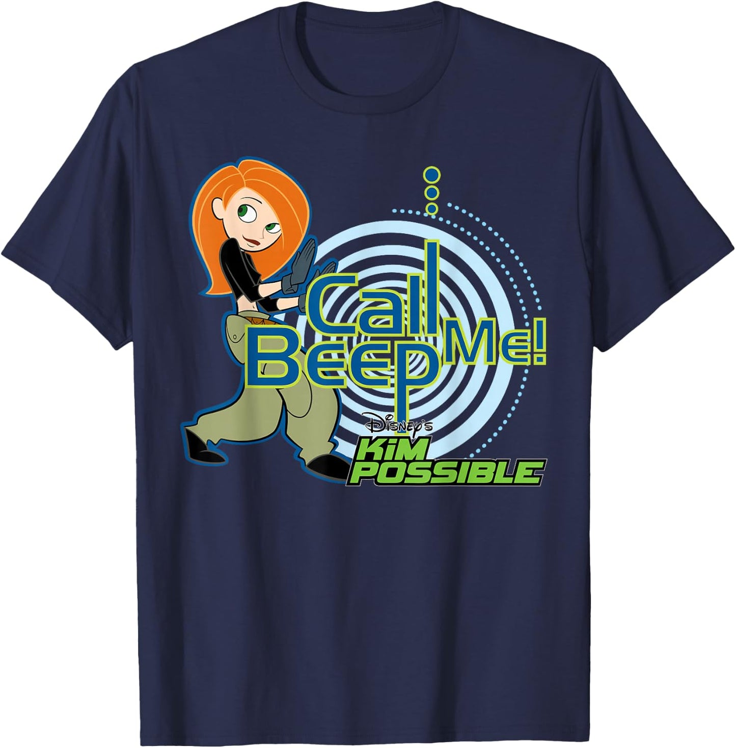 Kim Possible - Call Me Beep Me T-Shirt - T-Shirt | Navy