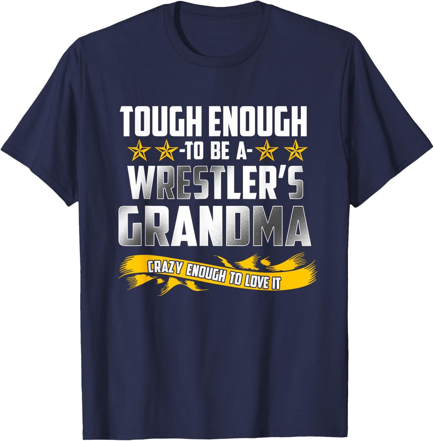 Wrestling Grandma Funny Wrestler T Shirt Gift T-Shirt - T-Shirt | Navy