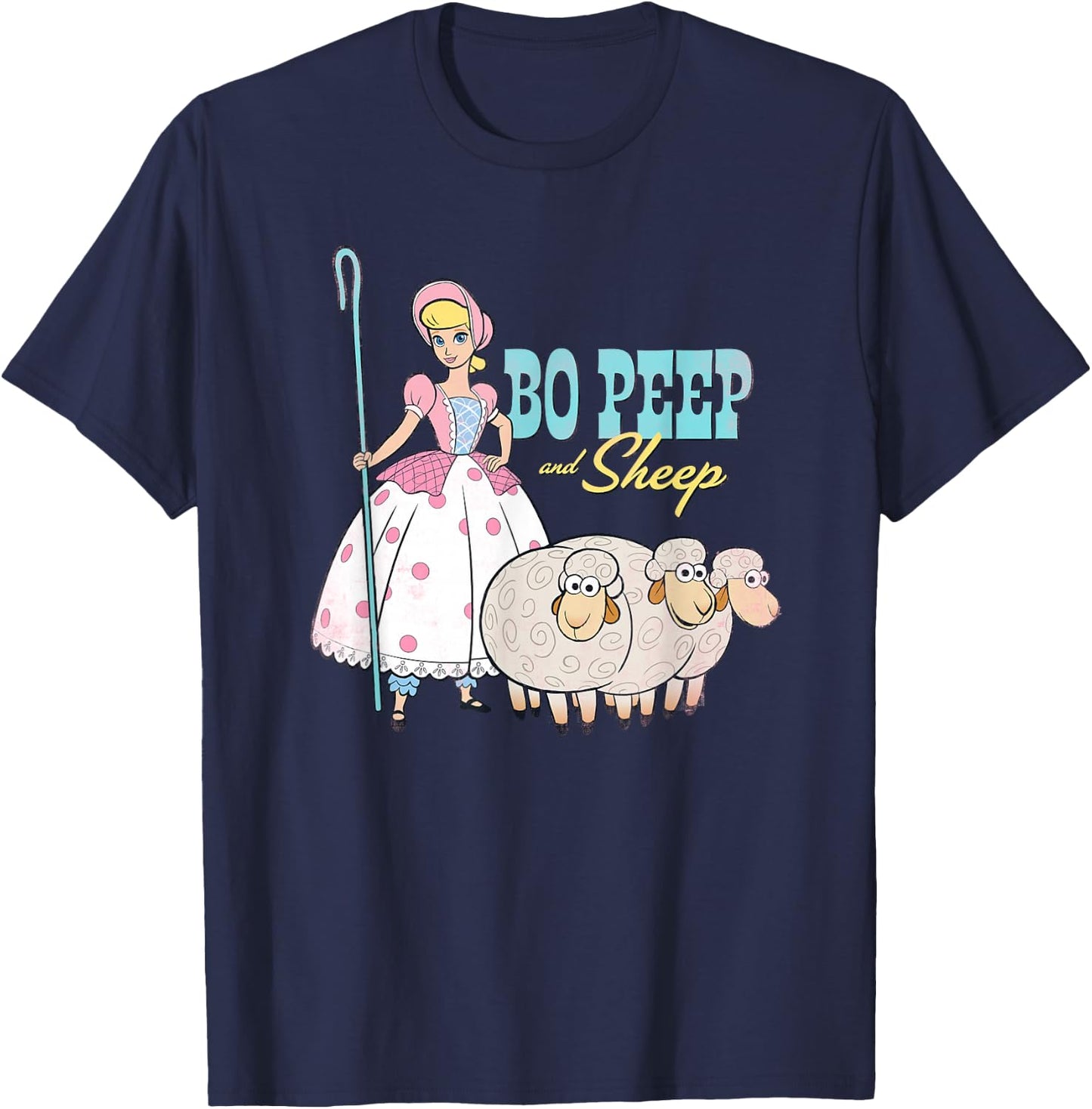 Disney Pixar Toy Story 4 Bo Peep and Sheep T-Shirt - T-Shirt | Navy
