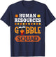 Human Resources Gobble Squad Turkey Thanksgiving HR Manager T-Shirt - T-Shirt | Navy