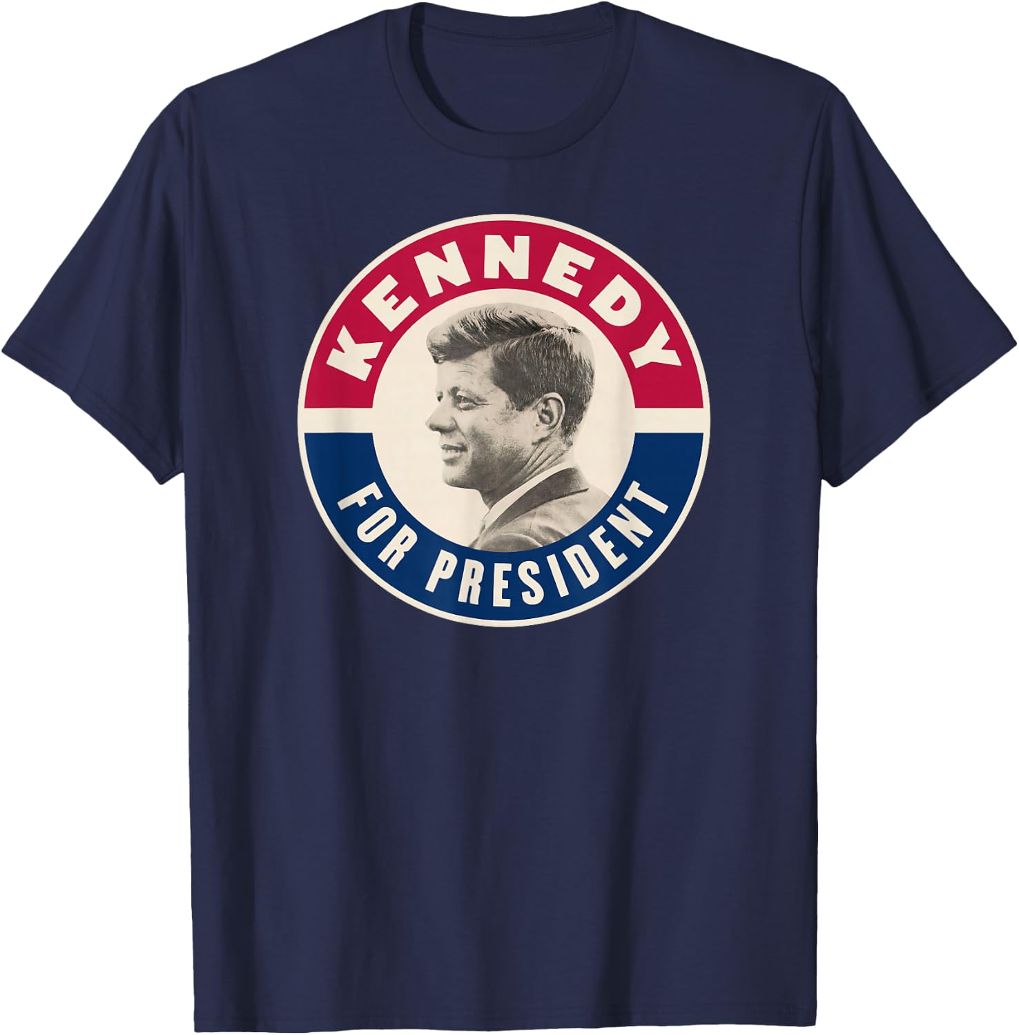 Kennedy For President 1960 Retro T-Shirt - T-Shirt | Navy