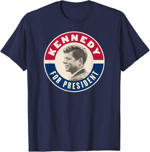 Kennedy For President 1960 Retro T-Shirt - T-Shirt | Navy