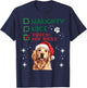 Cute Golden Retriever Dog Christmas Naughty Nice Tried my T-Shirt - T-Shirt | Navy
