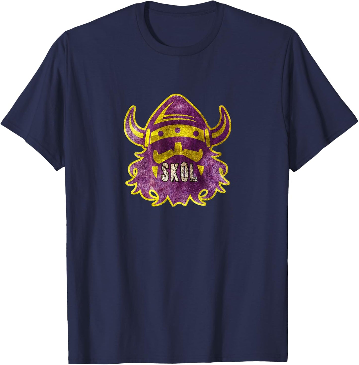 The Norse Skol Vikings & Nordic Scandinavian Warrior T-Shirt - T-Shirt | Navy