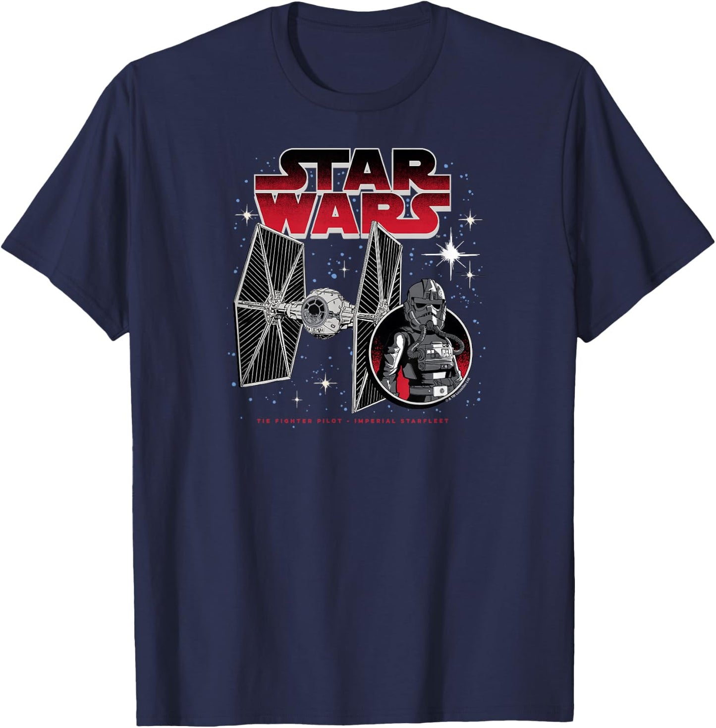 Star Wars - Imperial Starfleet Tie Fighter T-Shirt - T-Shirt | Navy