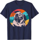 Pug Puggie-Dog T-Shirt - T-Shirt | Navy