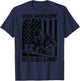 Walk With A Limp Weld Like A Pimp US Flag On Back T-Shirt - T-Shirt | Navy