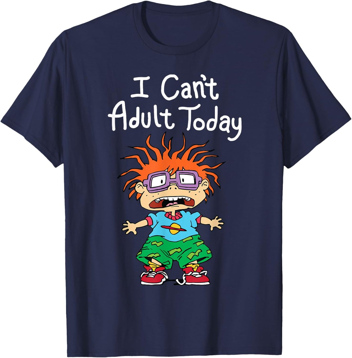I Can't Adult Today Chuckie T-Shirt - T-Shirt | Navy