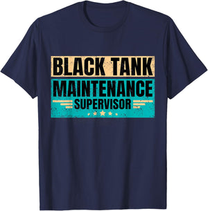 Black Tank Maintenance Supervisor Funny Father's Day T-Shirt - T-Shirt | Navy