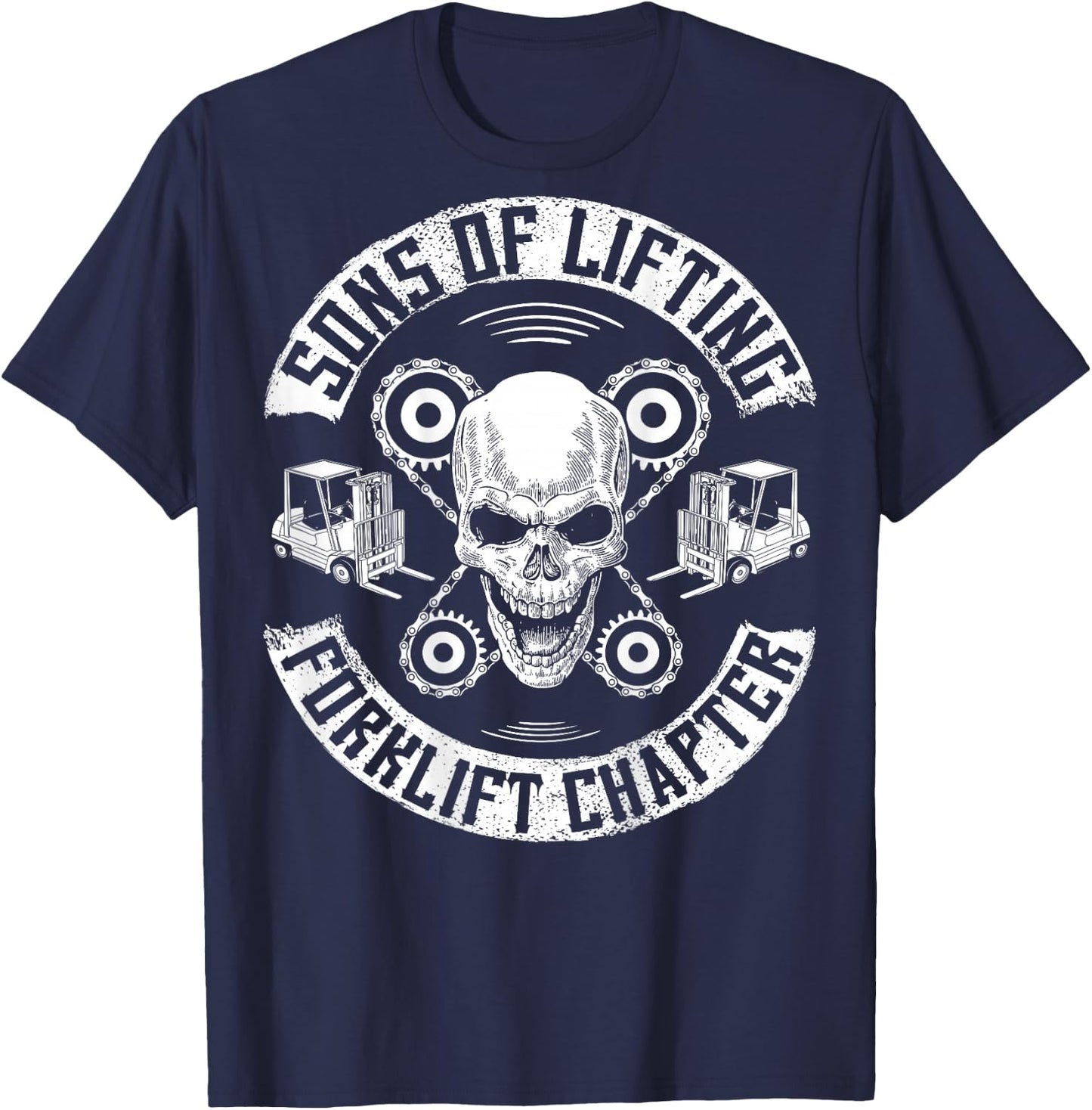 Forklift Operator Sons Of Lifting Forklift Driver T-Shirt - T-Shirt | Navy