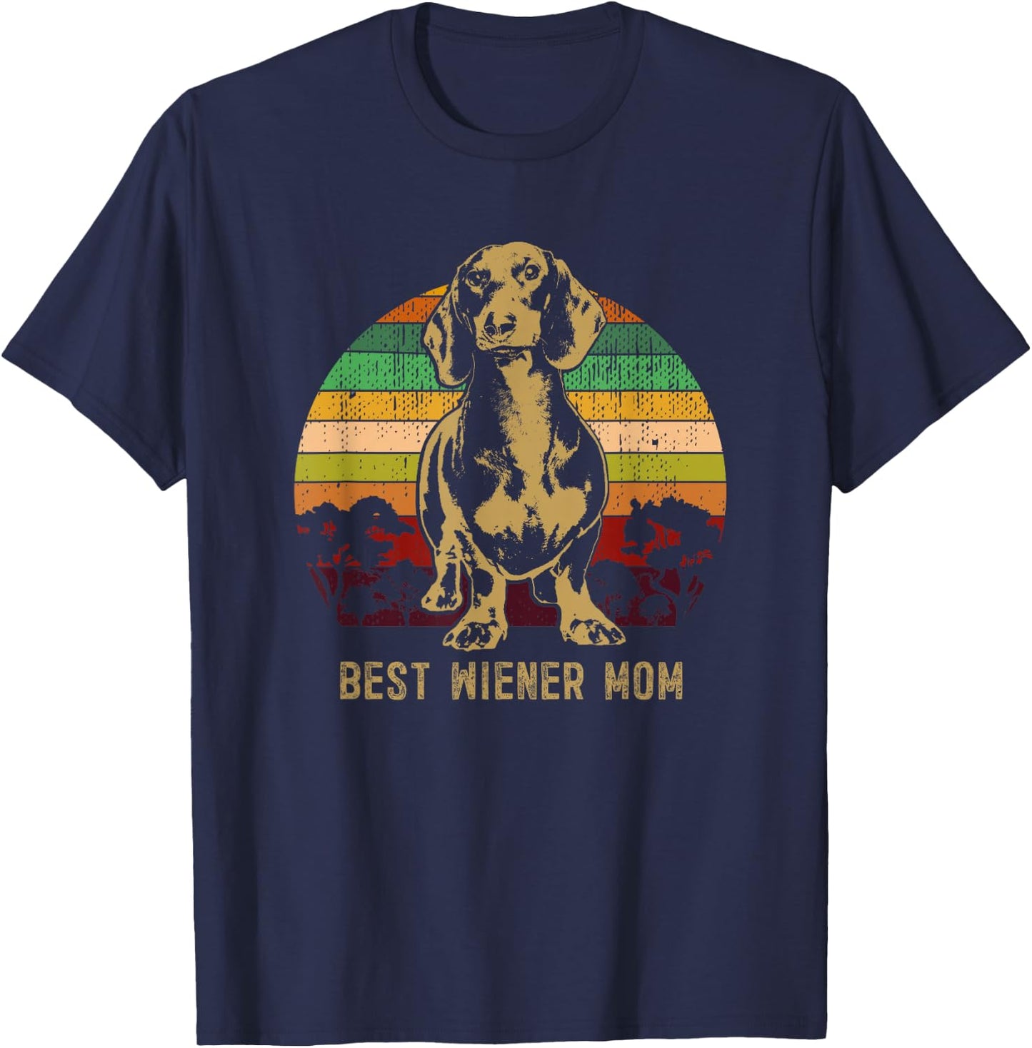 Dachshund Doxie Wiener Sausage Dog T-Shirt - T-Shirt | Navy