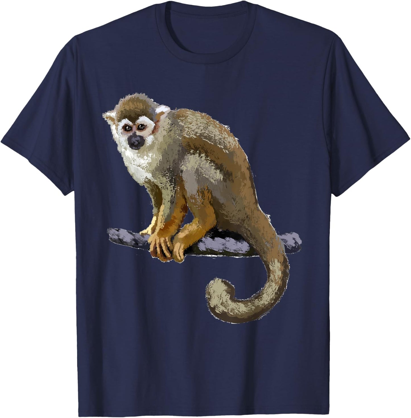Squirrel Monkey T Shirt T-Shirt - T-Shirt | Navy
