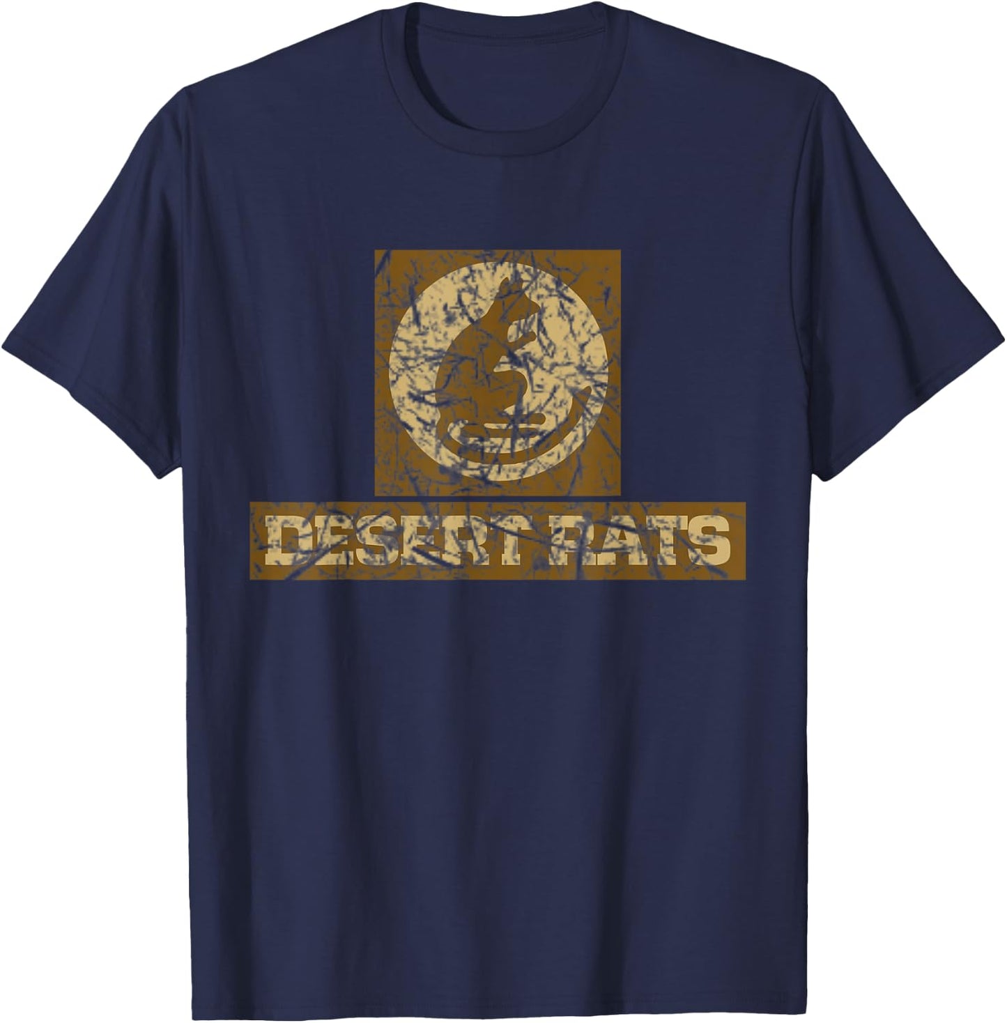 Desert Rats British Army 7th Division weathered T-Shirt - T-Shirt | Navy