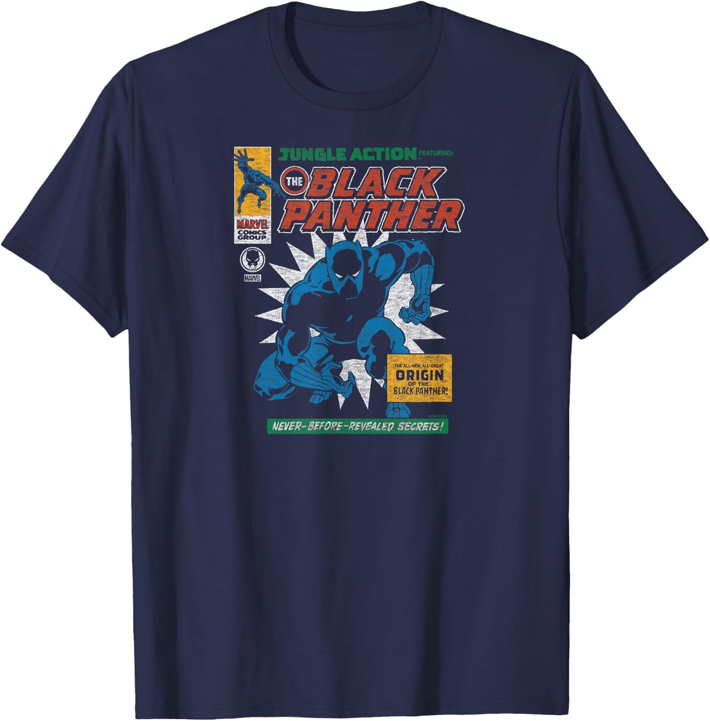 Black Panther - Comic Cover T-Shirt - T-Shirt | Navy