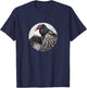 Retro Turkey Vulture Distressed Design by Bird Fan T-Shirt - T-Shirt | Navy