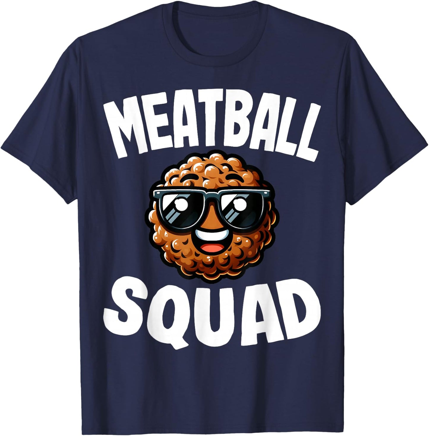 Meatball Squad - Funny Italian Food Meatballs Lover Gifts T-Shirt - T-Shirt | Navy