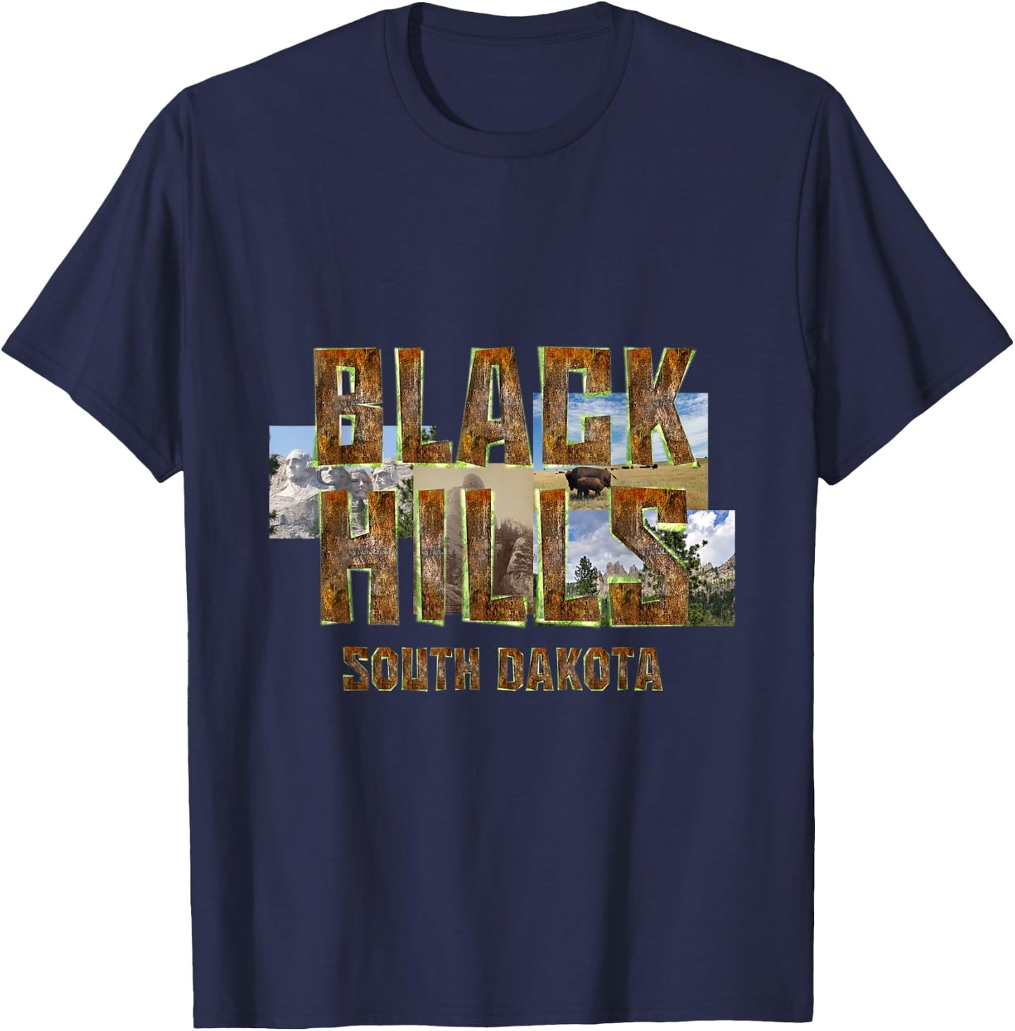 Black Hills of South Dakota T-Shirt - T-Shirt | Navy