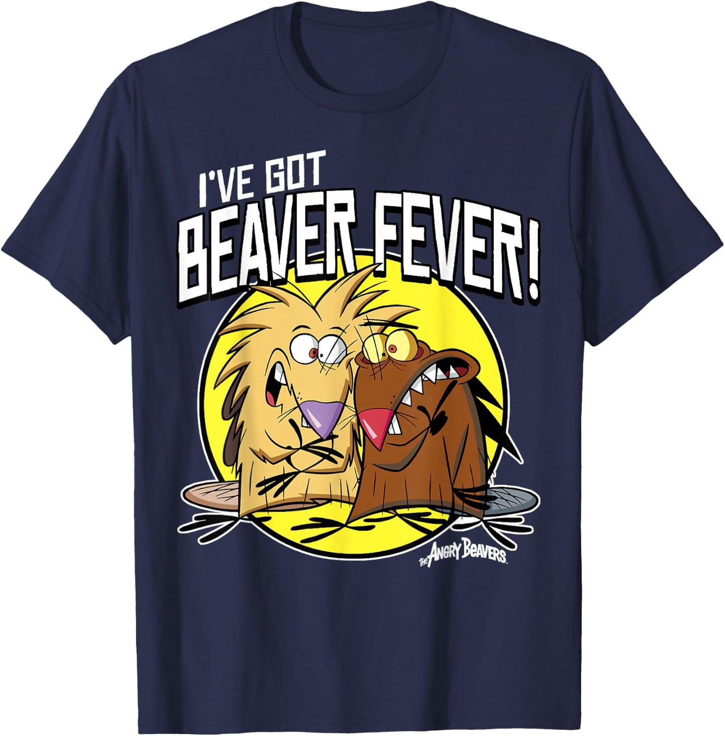 Angry Beavers I've Got Beaver Fever T-Shirt - T-Shirt | Navy