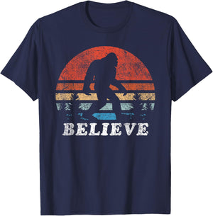 BigFoot Believe Funny T-Shirt - T-Shirt | Navy