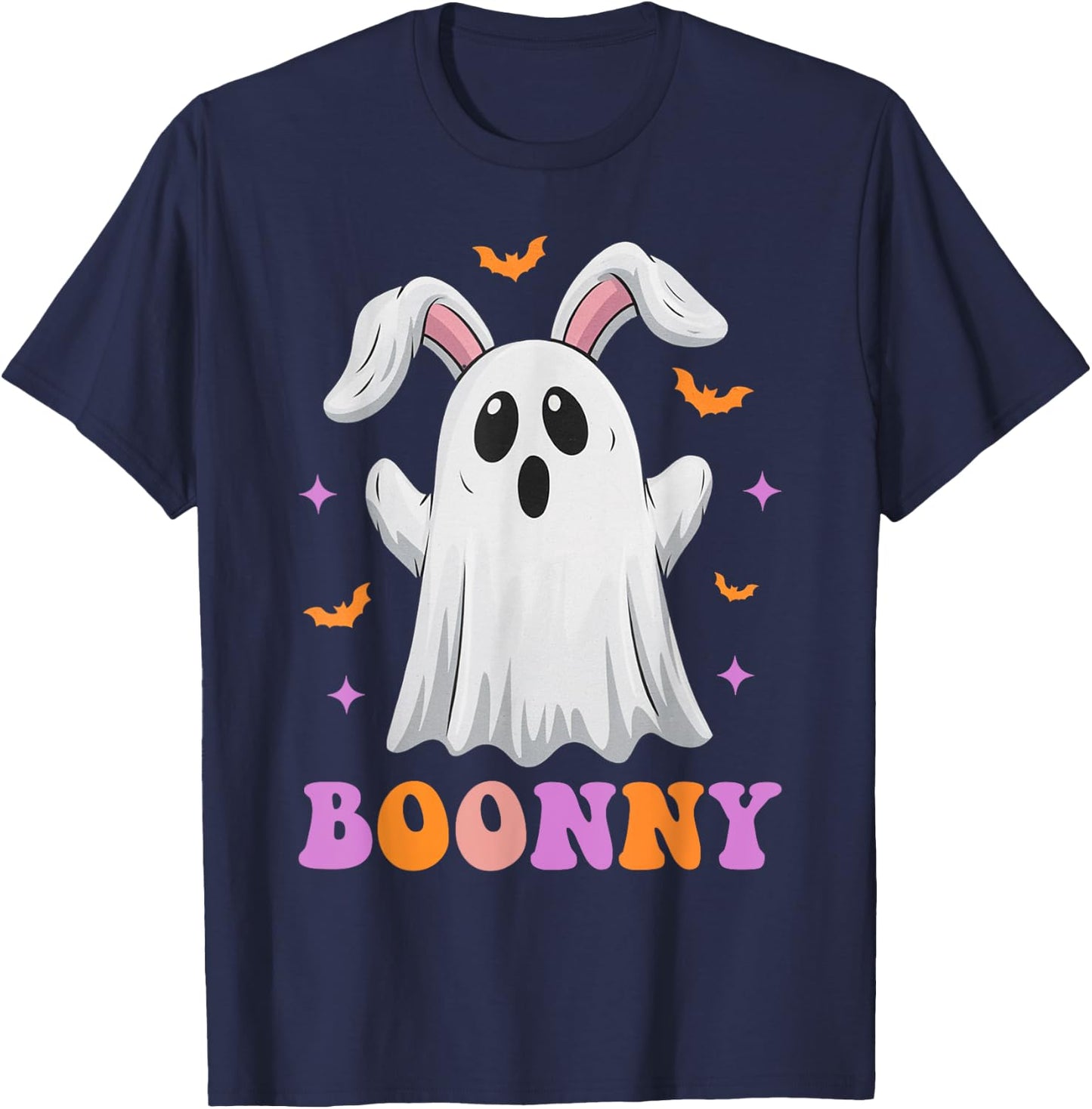 Boonny Spooky Bunny Ghost Rabbit Halloween Costume T-Shirt - T-Shirt | Navy