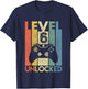 Level 6 Unlocked Shirt Funny Video Gamer 6th Birthday Gift T-Shirt - T-Shirt | Navy