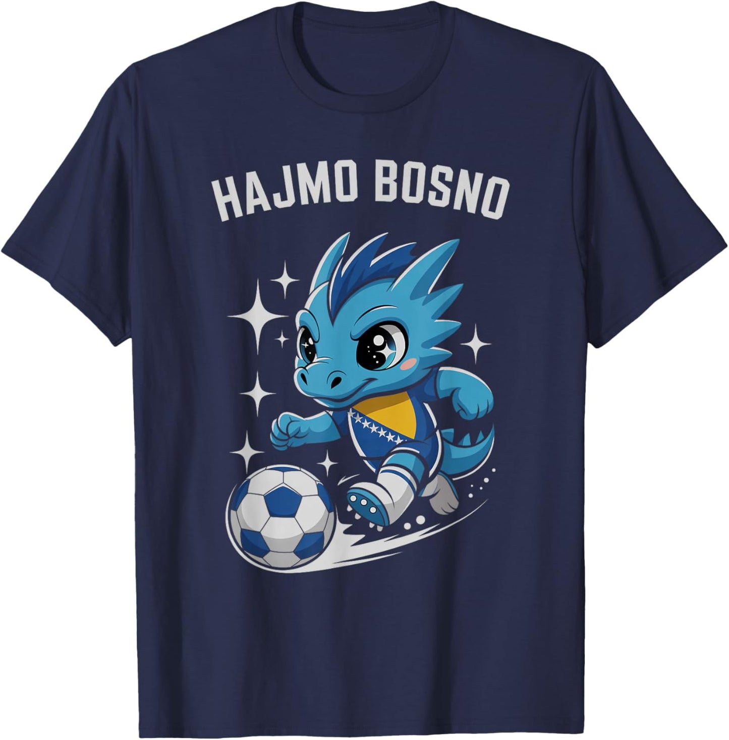 Classic Bosnia Herzegovina HAJMO BOSNO Country Vacay Cheer T-Shirt - T-Shirt | Navy