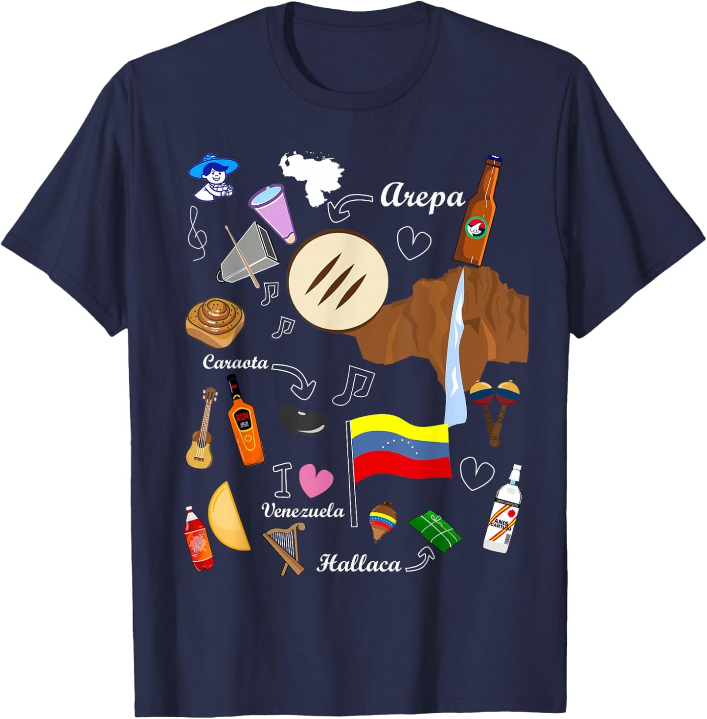 I Am a Proud Venezuelan T-Shirt - T-Shirt | Navy