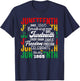 Juneteenth 1865 Afro Freedom Breaking Chains Freeish Roots T-Shirt - T-Shirt | Navy