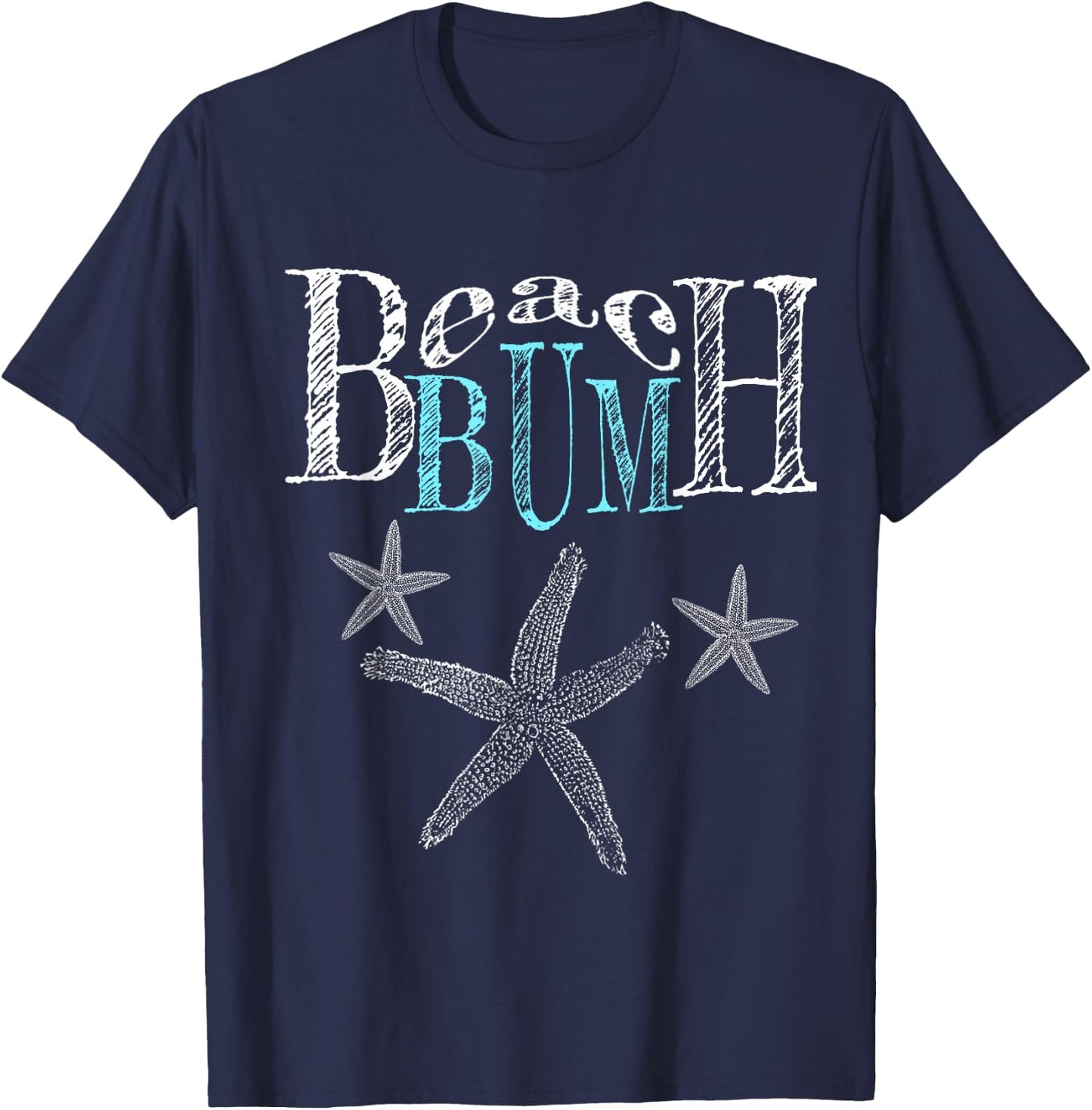 Funny Beach Bum Beachy Vacation Clothes Beachwear T-Shirt - T-Shirt | Navy