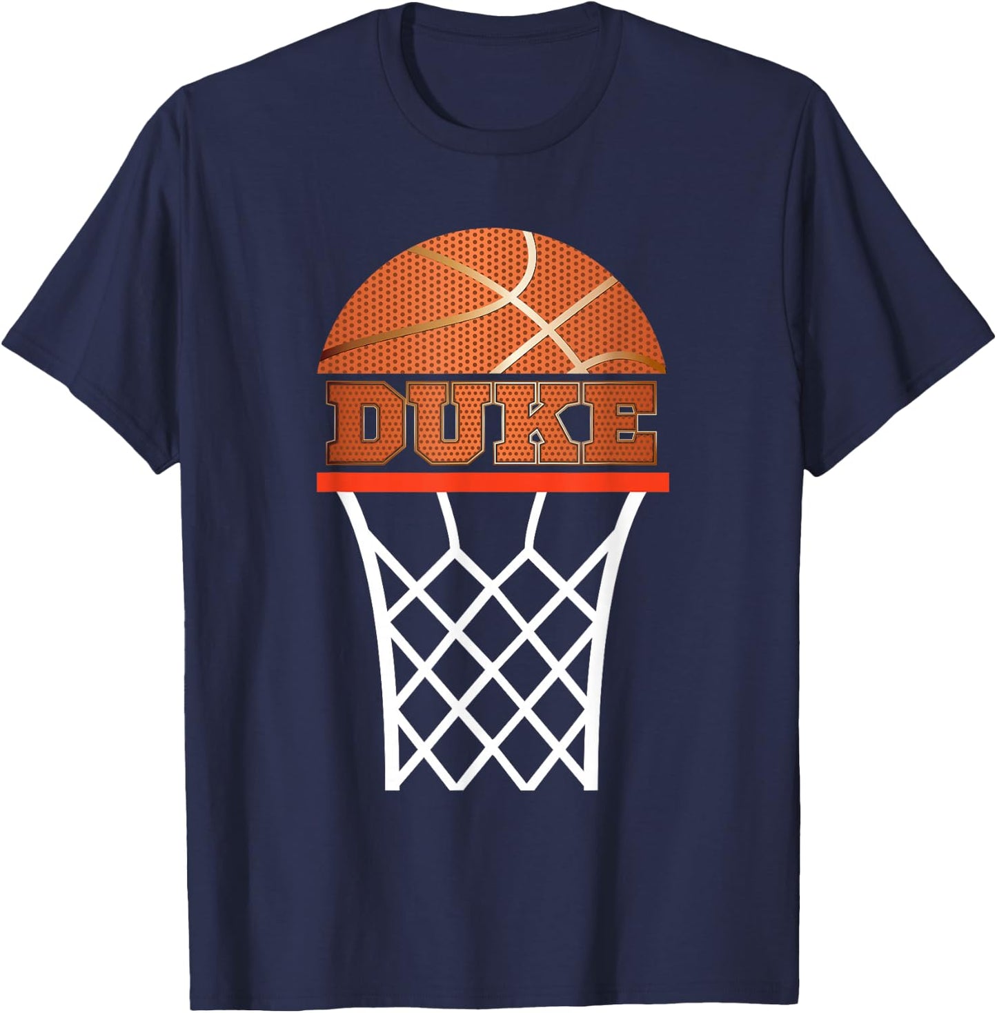 Basketball Apparel | Custom Name Duke Youth Graphic T Shirt T-Shirt - T-Shirt | Navy