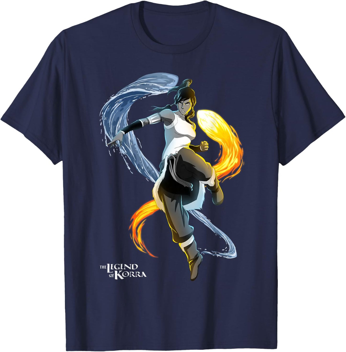 Nickelodeon The Legend of Korra Action Stance T-Shirt - T-Shirt | Navy