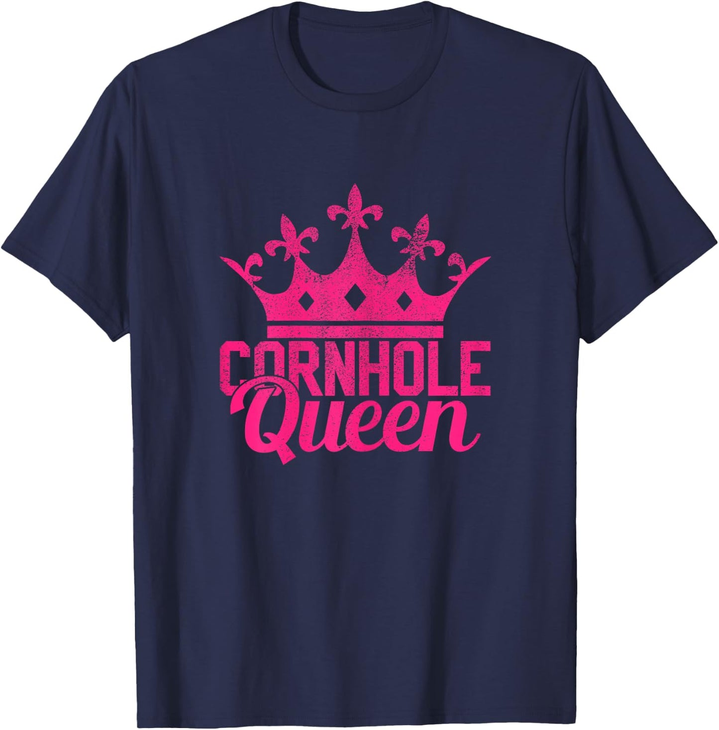 Cornhole Queen Corn Hole Funny T-Shirt - T-Shirt | Navy