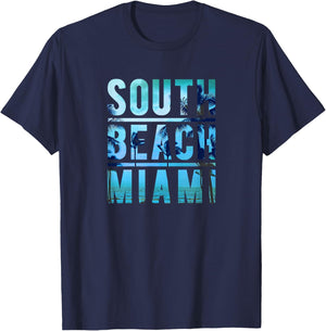 South Beach Miami T-Shirt - T-Shirt | Navy