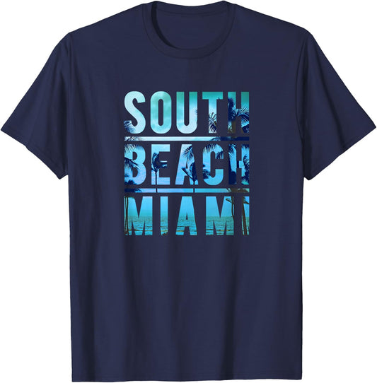 South Beach Miami T-Shirt - T-Shirt | Navy