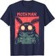 WEST VIRGINIA MOTHMAN CRYPTID -Adults Cryptidcore , Black, Small, Short Sleeve T-Shirt - T-Shirt | Navy