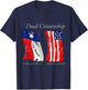 Dual Citizen Texas American Pride for Texans T-Shirt - T-Shirt | Navy