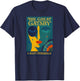 The Great Gatsby: Daisy Buchanan Art Deco Design T-Shirt - T-Shirt | Navy