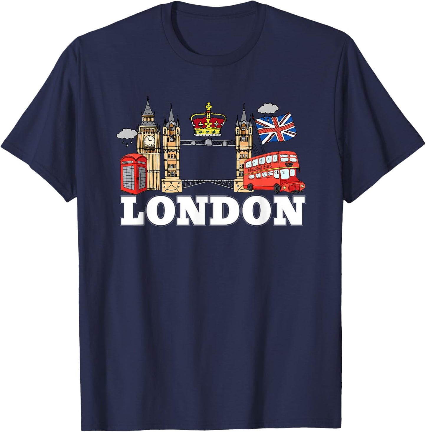 England London Shirt Souvenir Women Kids T-Shirt - T-Shirt | Navy