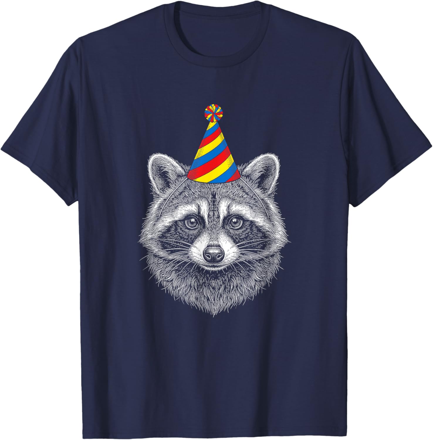 Raccoon Birthday T-Shirt - T-Shirt | Navy