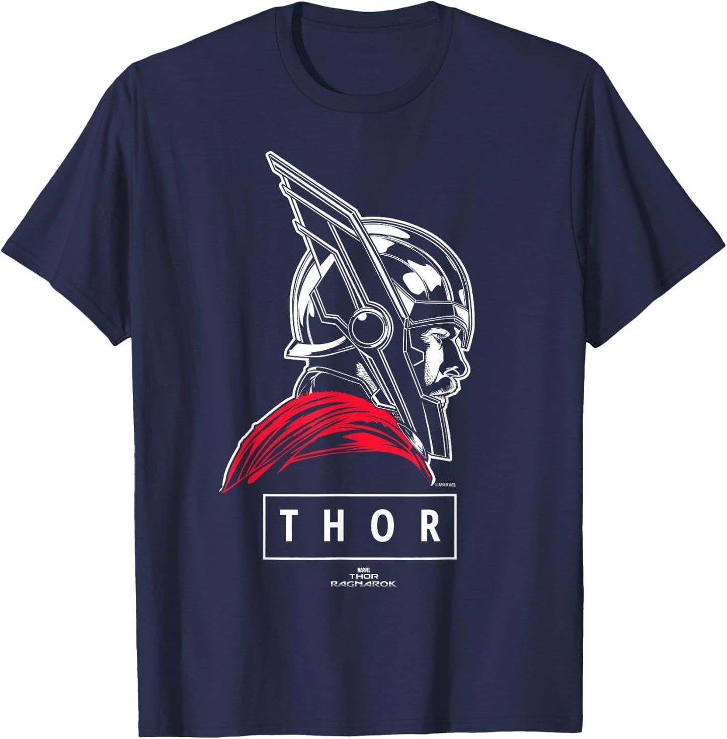 Marvel Thor Ragnarok God of Tonal Street View T-Shirt - T-Shirt | Navy