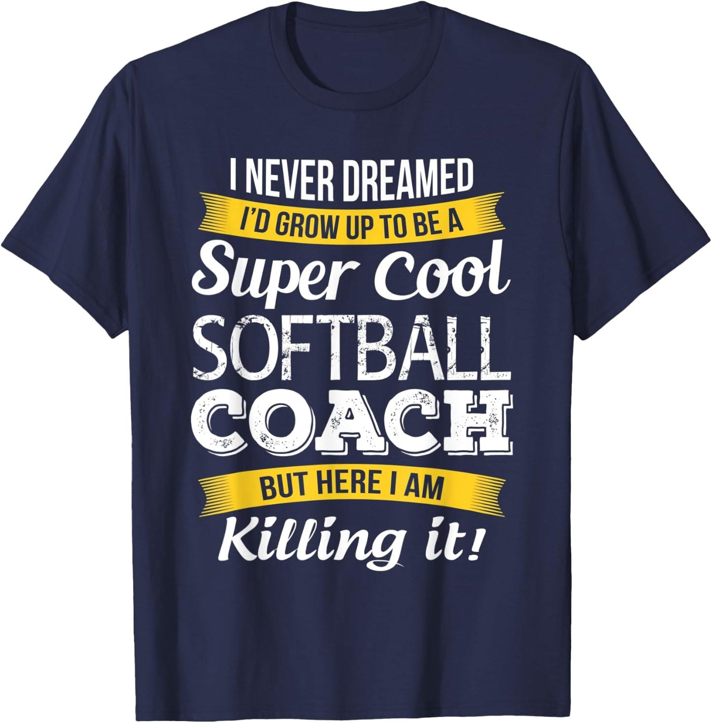 Softball Coach Shirt Thank You Appreciation Funny Gift T-Shirt - T-Shirt | Navy