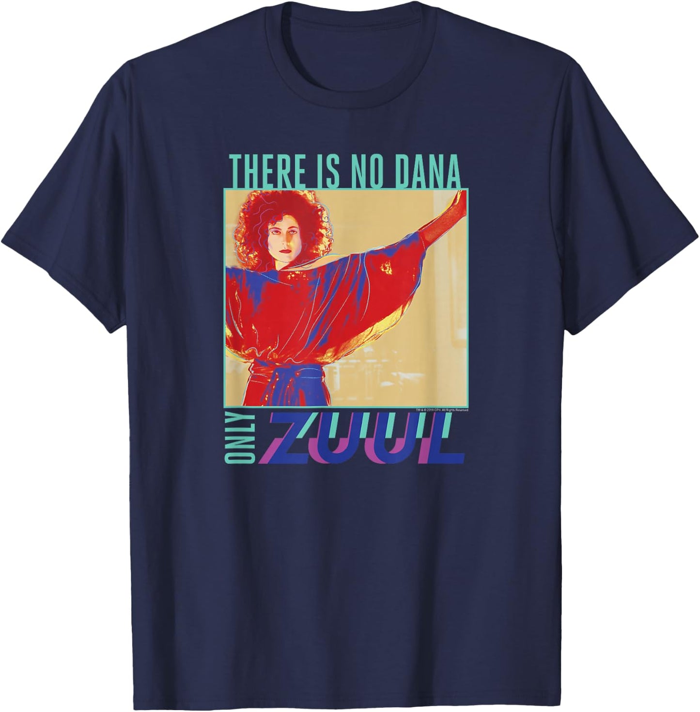 Ghostbusters Pop Art There is No Dana Only Zuul Retro Movie T-Shirt - T-Shirt | Navy