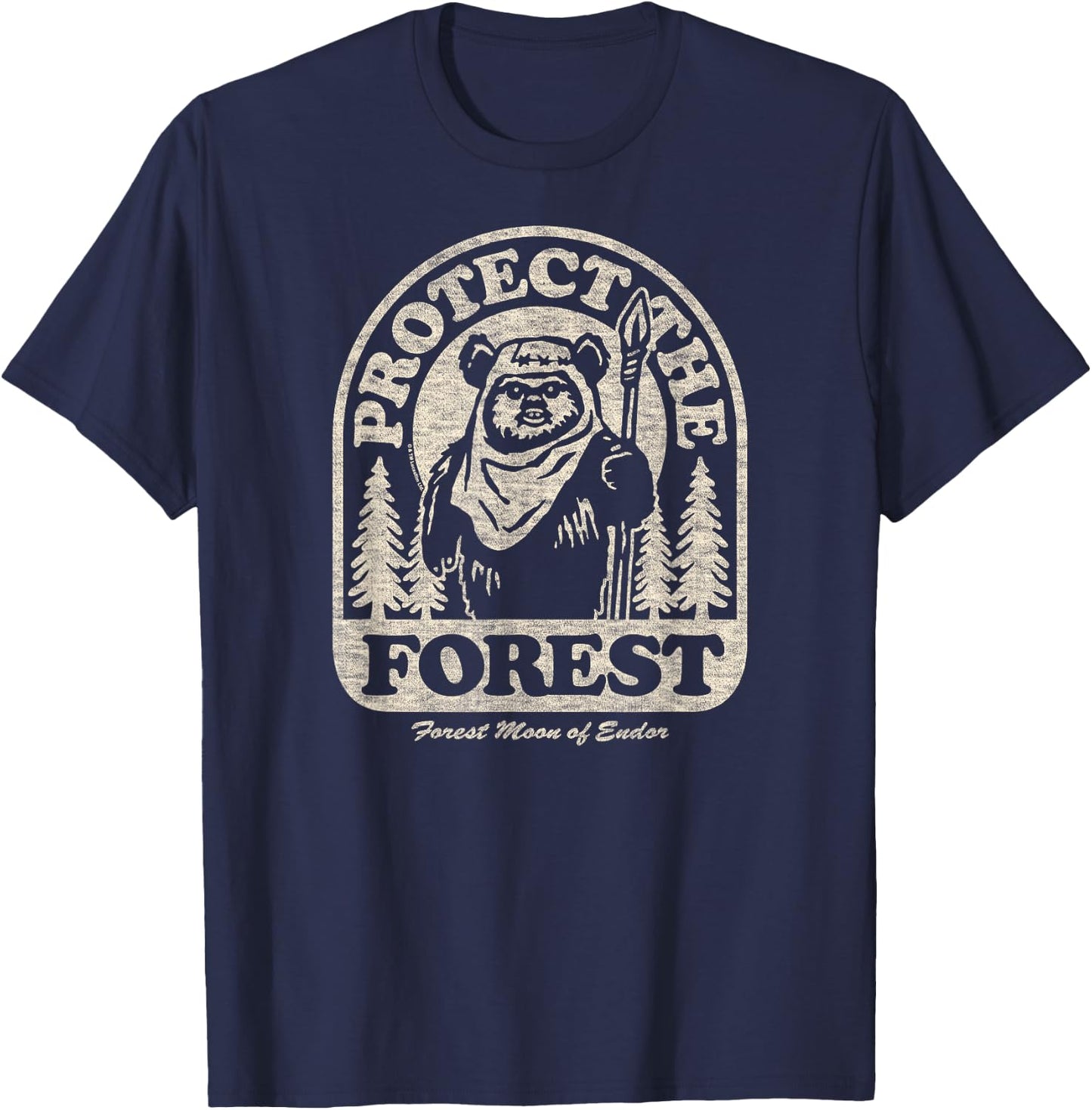 Star Wars - Ewok Protect The Forest T-Shirt - T-Shirt | Navy
